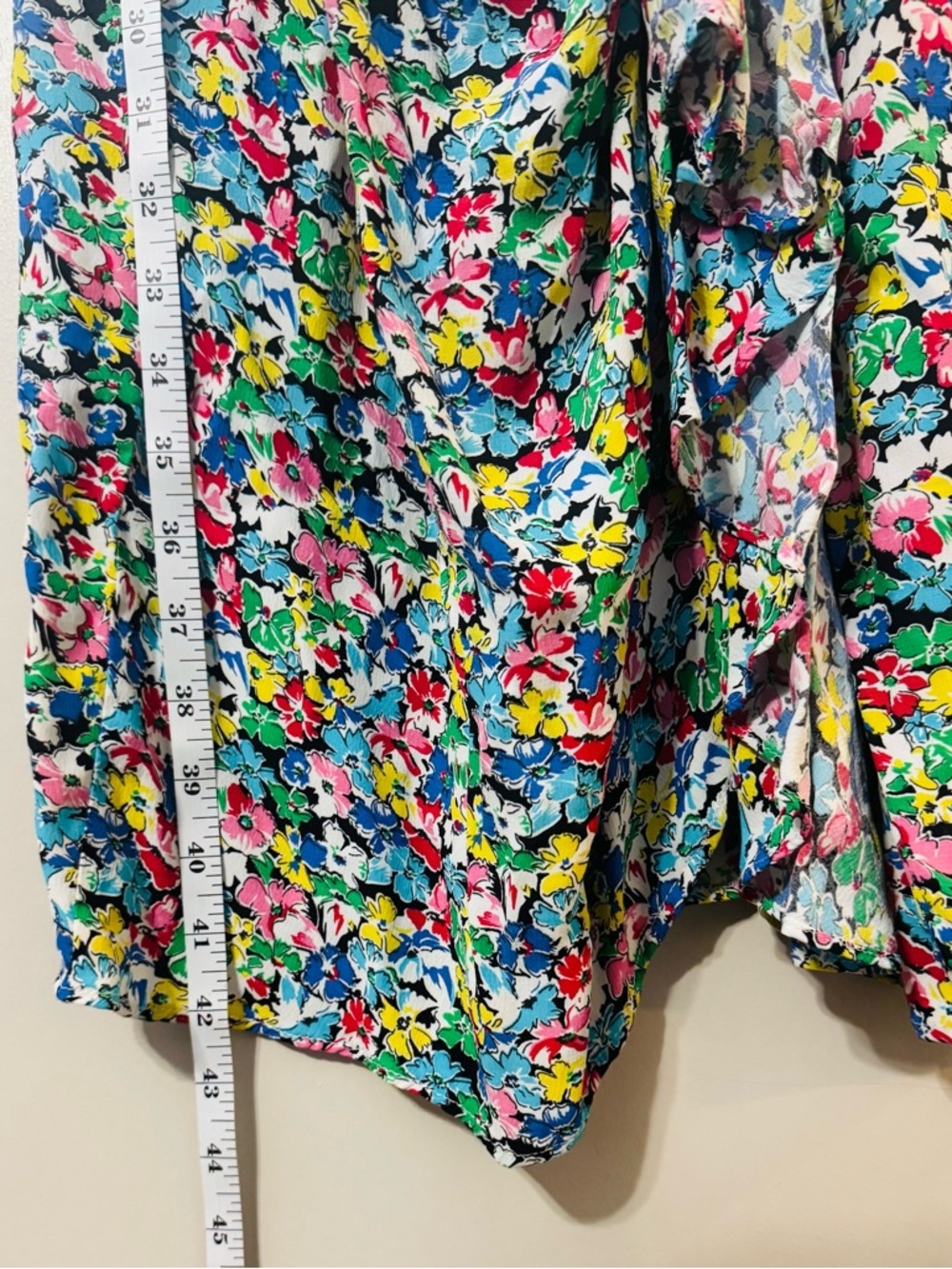 Vintage Jackie Bernard for EKLEKTIC Floral Wrap Dress Size 12 Retro - Picture 6 of 8
